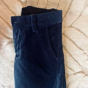 Janie and Jack Excellent quality velvet pants for boys. Size 6 in Navy Blue.